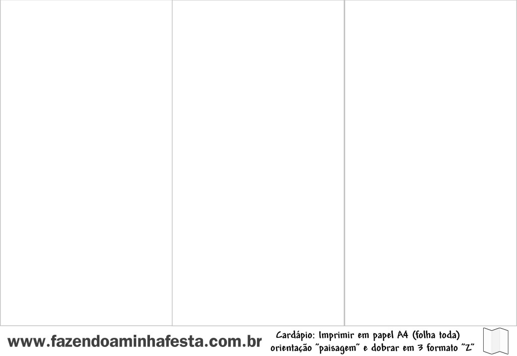 Molde Limpo para Programa Z