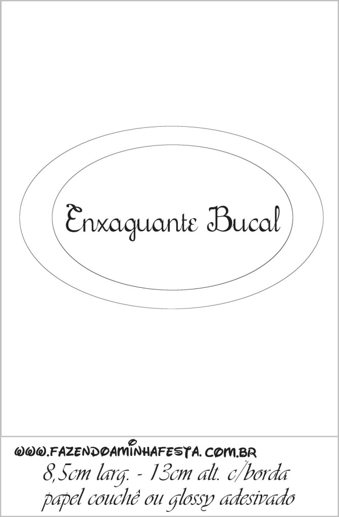 molde enxaguante bucal