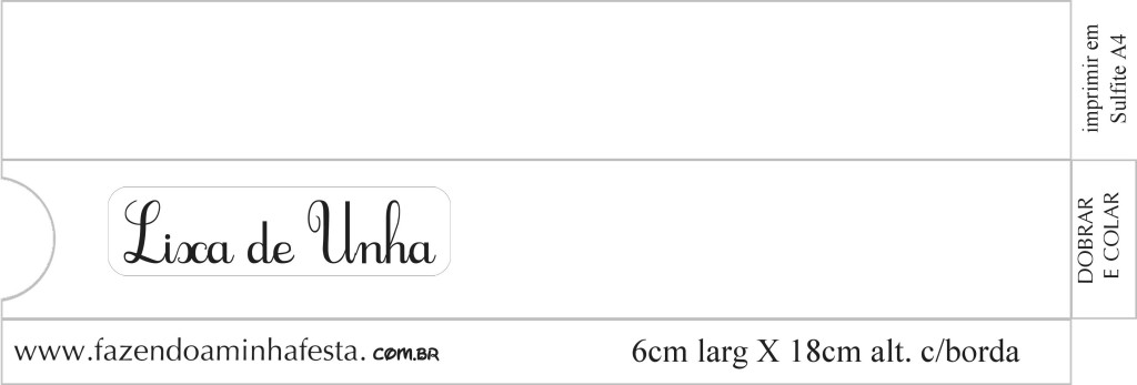 molde lixa unha
