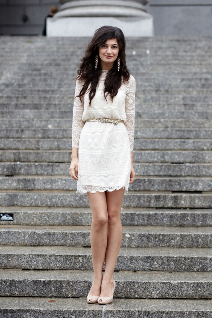 Vestido de noiva despojado e charmoso. Foto do site: Pinterest - clique aqui!