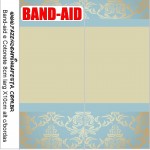 Band-Aid Molde Rótulo Toilet Azul e Nude